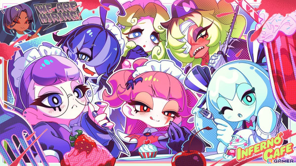 ケーキになった自分を喰わせるダークラブコメ・ローグライトゲーム「Inferno Cafe」のティザートレーラーが公開！人外メイドとのロマンスもの画像1