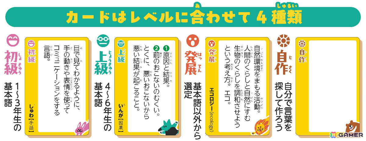 言葉の意味って意外と知らないかも？小学国語辞典をもとにしたカルタ系ボードゲーム「いみとりかるた」が3月21日に発売の画像