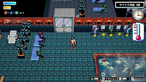 サウナアクションRPG「Sauna of the DEAD」製品版がSteam/iOS/Androidでリリース！高難度ダンジョンや新スキルなどが追加の画像