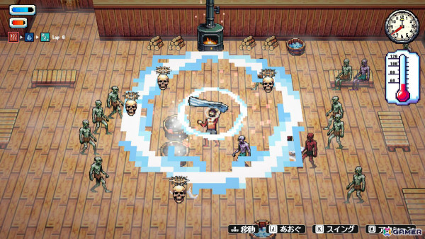 サウナアクションRPG「Sauna of the DEAD」製品版がSteam/iOS/Androidでリリース！高難度ダンジョンや新スキルなどが追加の画像