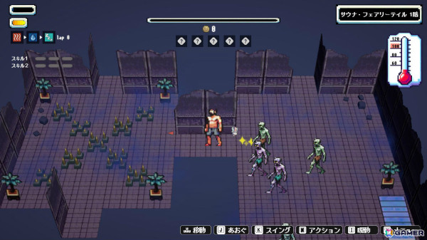 サウナアクションRPG「Sauna of the DEAD」製品版がSteam/iOS/Androidでリリース！高難度ダンジョンや新スキルなどが追加の画像