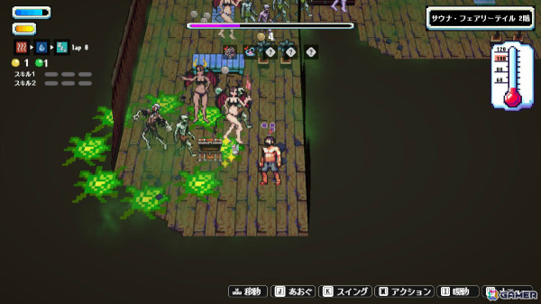 サウナアクションRPG「Sauna of the DEAD」製品版がSteam/iOS/Androidでリリース！高難度ダンジョンや新スキルなどが追加の画像