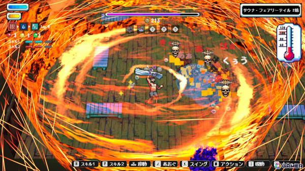 サウナアクションRPG「Sauna of the DEAD」製品版がSteam/iOS/Androidでリリース！高難度ダンジョンや新スキルなどが追加の画像