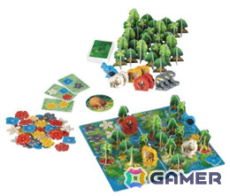 熱帯雨林を成長させて動物たちを引き寄せるボードゲーム「フタン/HUTAN」多言語版が2月下旬に発売！の画像