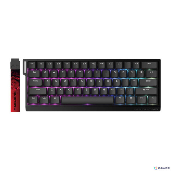 磁気ホールセンサースイッチを搭載した60%ゲーミングキーボード「MADLIONS MAD60HE」が発売！ラピットトリガー機能にも対応の画像1