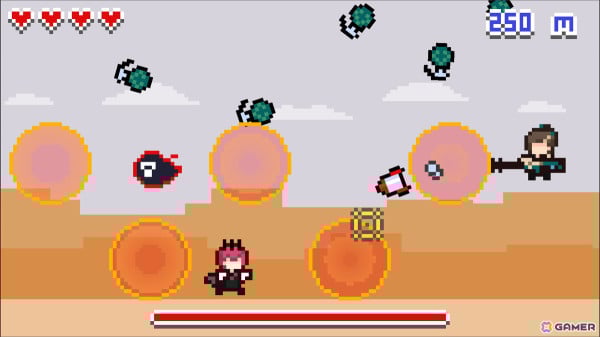 ホロスターズEnglishのジュラルド・ティー・レクスフォードさんを主人公とした横スクロールのSTG「Jurard Run」がholo Indieよりリリース！の画像