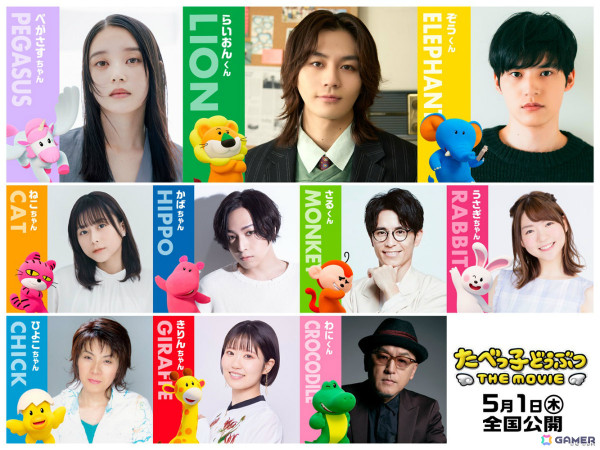 「たべっ子どうぶつ THE MOVIE」キャスト10名が解禁！主演・らいおんくん役はTravis Japanの松田元太さんが担当の画像2