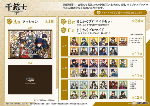「千銃士プロジェクト」7th Anniversary Shopが新宿マルイアネックスにて3月14日より限定オープン！7周年記念グッズが登場の画像2