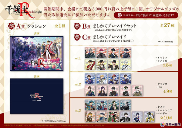 「千銃士プロジェクト」7th Anniversary Shopが新宿マルイアネックスにて3月14日より限定オープン！7周年記念グッズが登場の画像3