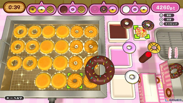 美味しいドーナツを作ってスコアを競う「作って！ドーナツ」がSwitchにて配信！最大4人で対戦もの画像2