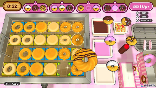美味しいドーナツを作ってスコアを競う「作って！ドーナツ」がSwitchにて配信！最大4人で対戦もの画像4