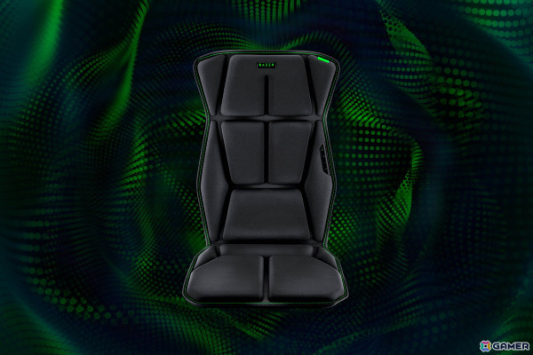 Razer、世界初のHD触覚ゲーミングクッション「Razer Freyja」を2月21日に発売！触覚フィードバックを利用した没入体験が全身で味わえるの画像1