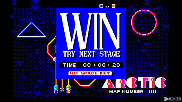 カラフルなプラネットをゴールへ導くパズルゲーム「EGGコンソール アークティック PC-8801mkIISR」が配信！の画像