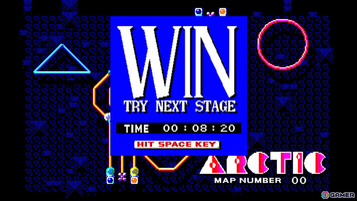 カラフルなプラネットをゴールへ導くパズルゲーム「EGGコンソール アークティック PC-8801mkIISR」が配信！の画像5