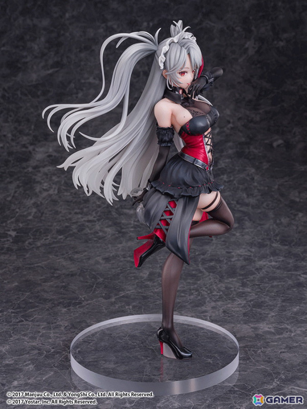 「アズレン」プリンツ・オイゲンのLive2D着せ替え「この夜に酔いしれ」が1/7スケールフィギュアに！ワイングラスを隠し持つ悪戯なポーズで立体化の画像