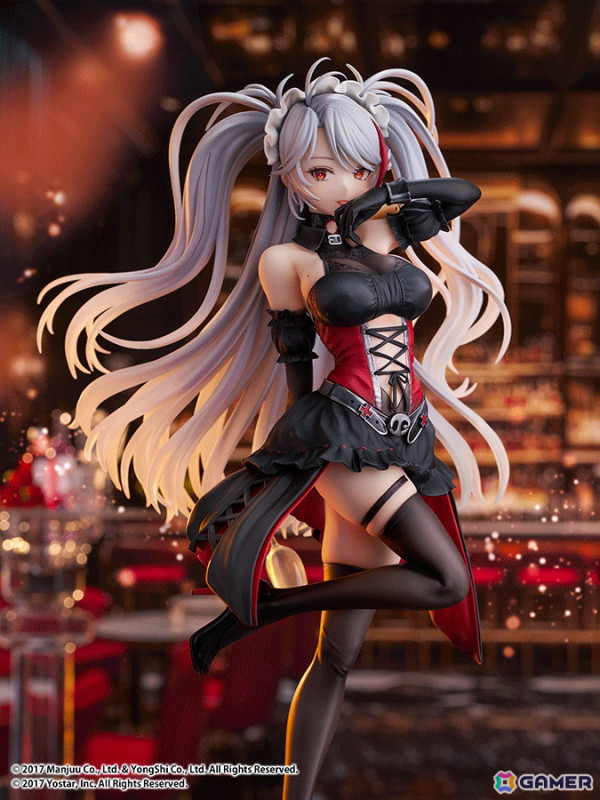 「アズレン」プリンツ・オイゲンのLive2D着せ替え「この夜に酔いしれ」が1/7スケールフィギュアに！ワイングラスを隠し持つ悪戯なポーズで立体化の画像