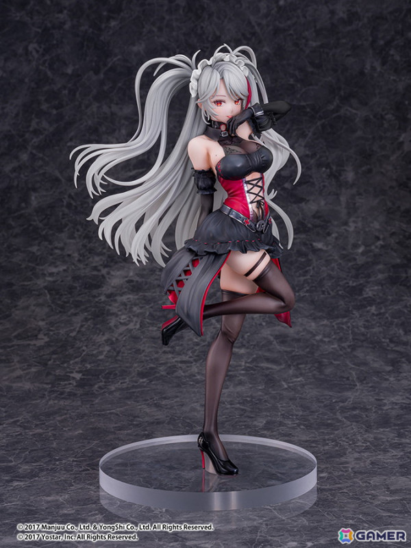 「アズレン」プリンツ・オイゲンのLive2D着せ替え「この夜に酔いしれ」が1/7スケールフィギュアに！ワイングラスを隠し持つ悪戯なポーズで立体化の画像