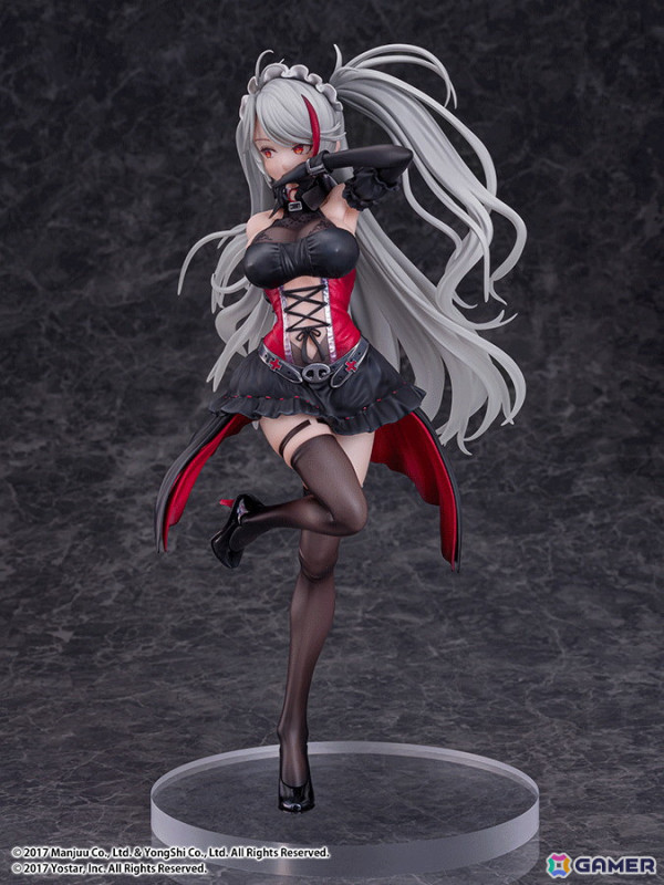「アズレン」プリンツ・オイゲンのLive2D着せ替え「この夜に酔いしれ」が1/7スケールフィギュアに！ワイングラスを隠し持つ悪戯なポーズで立体化の画像