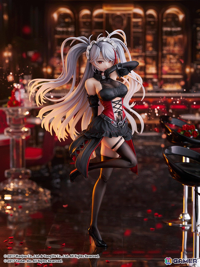 「アズレン」プリンツ・オイゲンのLive2D着せ替え「この夜に酔いしれ」が1/7スケールフィギュアに！ワイングラスを隠し持つ悪戯なポーズで立体化の画像1