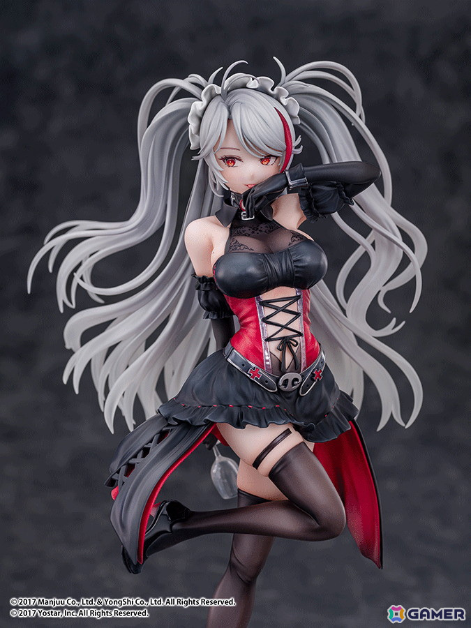 「アズレン」プリンツ・オイゲンのLive2D着せ替え「この夜に酔いしれ」が1/7スケールフィギュアに！ワイングラスを隠し持つ悪戯なポーズで立体化の画像13