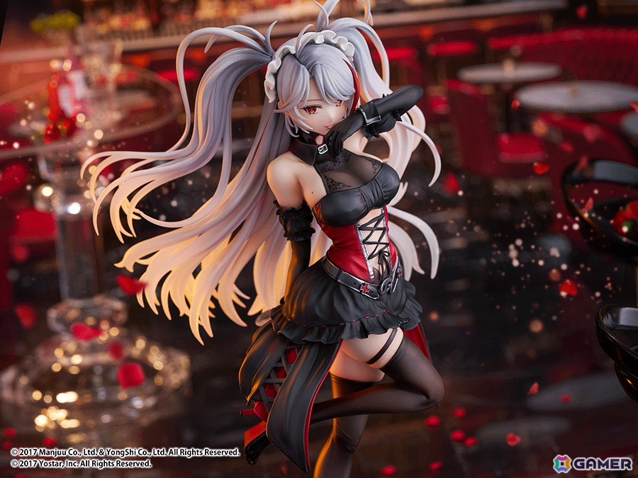 「アズレン」プリンツ・オイゲンのLive2D着せ替え「この夜に酔いしれ」が1/7スケールフィギュアに！ワイングラスを隠し持つ悪戯なポーズで立体化の画像