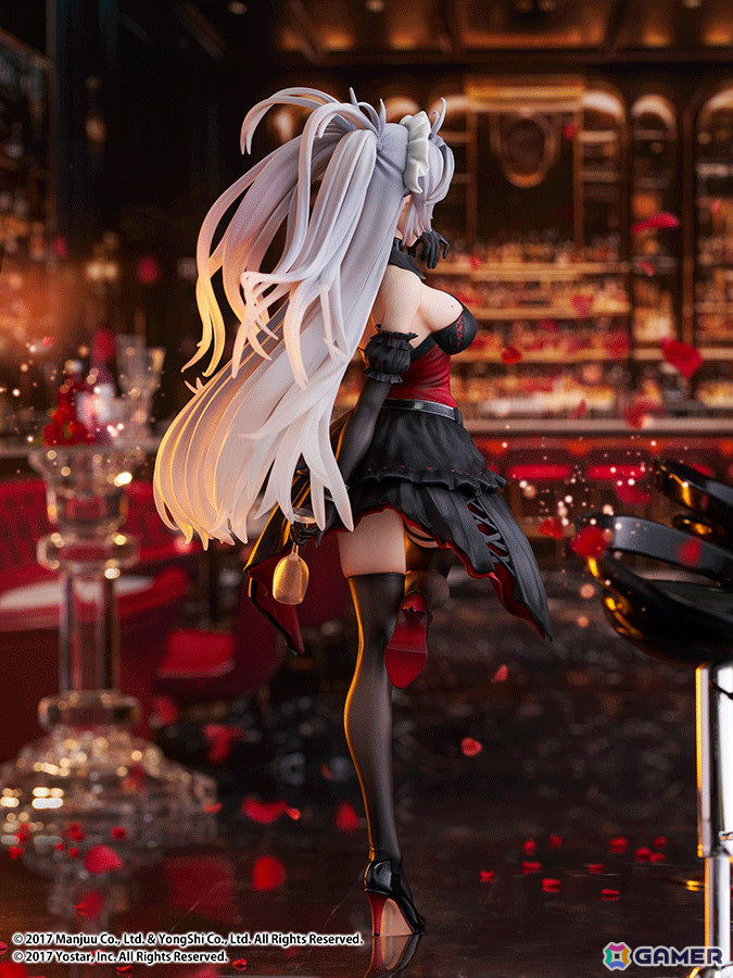 「アズレン」プリンツ・オイゲンのLive2D着せ替え「この夜に酔いしれ」が1/7スケールフィギュアに！ワイングラスを隠し持つ悪戯なポーズで立体化の画像5