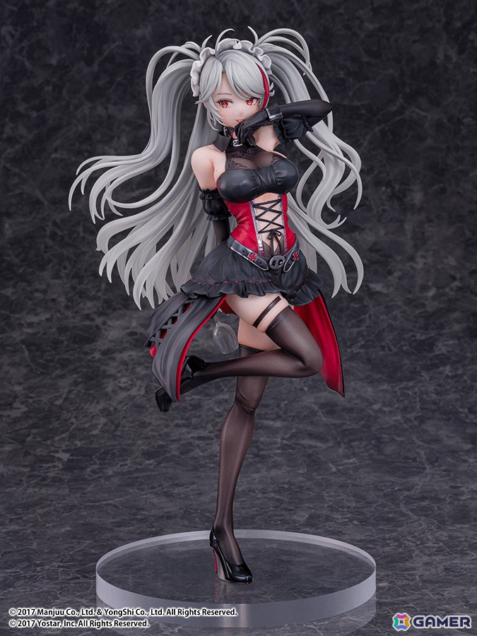 「アズレン」プリンツ・オイゲンのLive2D着せ替え「この夜に酔いしれ」が1/7スケールフィギュアに！ワイングラスを隠し持つ悪戯なポーズで立体化の画像7