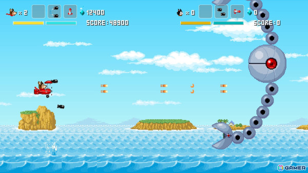 可愛いドット絵とシリアスな物語を楽しめるレトロ風横スクロールシューティング「ホーギーヒュー with フレンズ」のSteam版が2月下旬に配信！の画像6