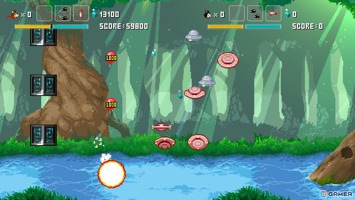 可愛いドット絵とシリアスな物語を楽しめるレトロ風横スクロールシューティング「ホーギーヒュー with フレンズ」のSteam版が2月下旬に配信!の画像