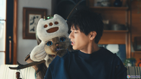 山田裕貴さん出演の「モンスターハンターワイルズ」新TVCMが公開――没入しすぎるあまり現実世界にオトモアイルーが出現！？の画像