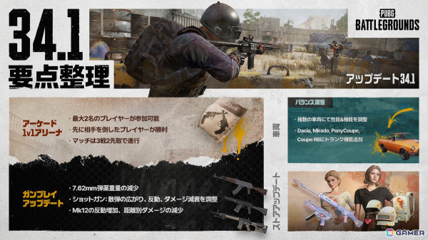 「PUBG」アーケードモードに1v1アリーナが追加！実戦に近い環境でプレイヤー同士がスキルを競うことができるの画像2