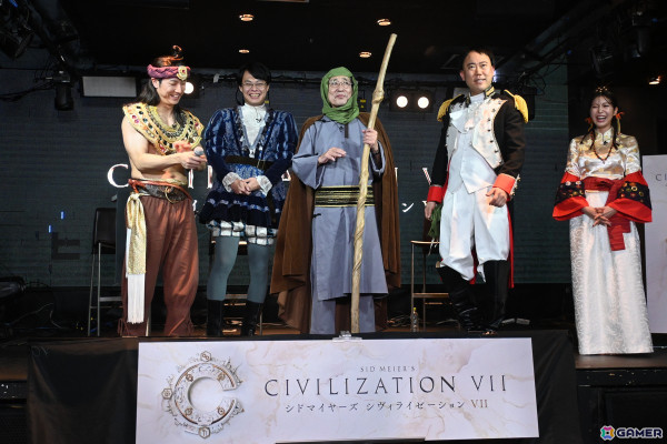 「シドマイヤーズ シヴィライゼーションVII」発売記念イベントをレポート！偉人に扮したコロチキ、ヒロユキMc-IIさん、阿部なつきさん、ルー大柴さんが登場の画像12