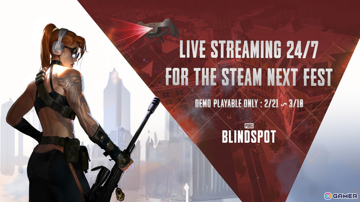 「PUBG: BLINDSPOT」ストリーマー参加のイベント「2025 Steam Next Fest公式ライブストリーミングプログラム」を実施！の画像