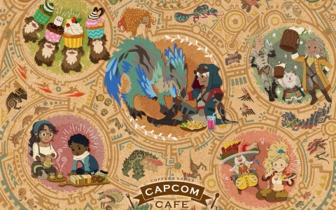 「モンスターハンターワイルズ」カプコンカフェ 池袋店＆梅田店とのコラボが3月21日より開催！セクレトや調査隊の仲間たちがカフェを楽しむメインビジュアルが公開