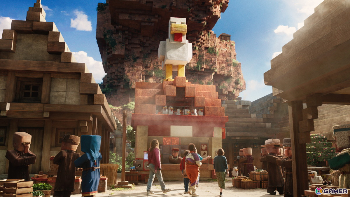 「マインクラフト／ザ・ムービー」の世界観が伝わる場面写真が公開！あらゆる生物やモノが四角で表現されたユニークなビジュアルをチェックの画像3