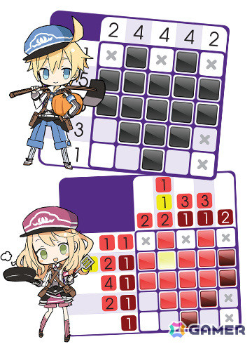 「ルーンファクトリー」の世界を体験できるお絵描きパズルゲーム「ピクセルクロス ルーンファクトリーエディション」が配信!の画像