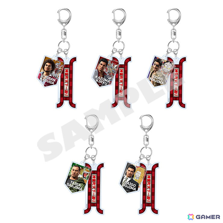 「龍が如く」グッズ自動販売機で「龍が如く8外伝」グッズが先行販売!アクリルキーホルダー、アクリルブロック、バンダナが登場の画像