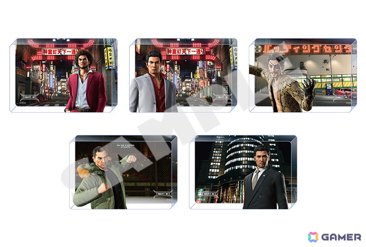 「龍が如く」グッズ自動販売機で「龍が如く8外伝」グッズが先行販売!アクリルキーホルダー、アクリルブロック、バンダナが登場の画像