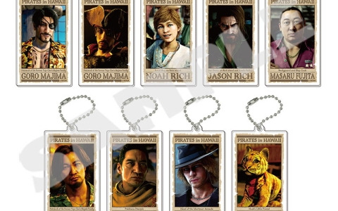 「龍が如く」グッズ自動販売機で「龍が如く8外伝」グッズが先行販売！アクリルキーホルダー、アクリルブロック、バンダナが登場