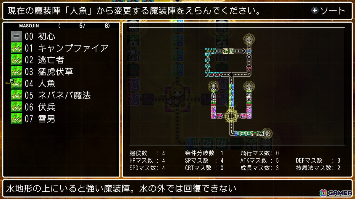 「クラシックダンジョンX3」究極のやりこみ要素「魔装陣」の詳細を紹介!新たに「条件によって分岐する魔装陣」も登場の画像