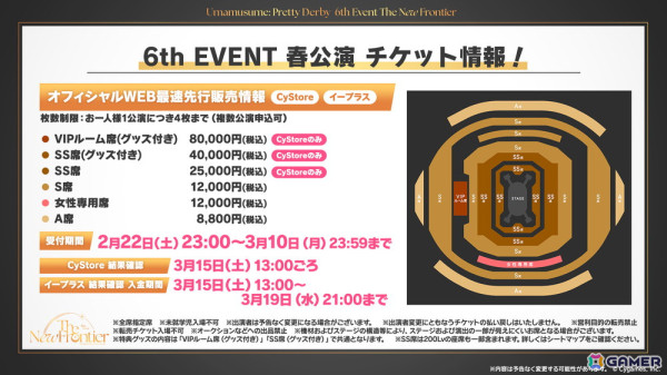 「ウマ娘 プリティーダービー」さいたまスーパーアリーナで開催する6th EVENT 春公演の出走者が発表！チケット受付もの画像5