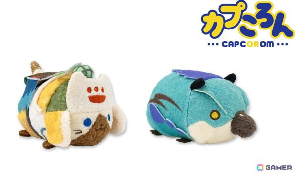 「モンスターハンターワイルズ」に登場するオトモアイルーとセクレトの「カプころん」ぬいぐるみが2月28日より順次発売！の画像1