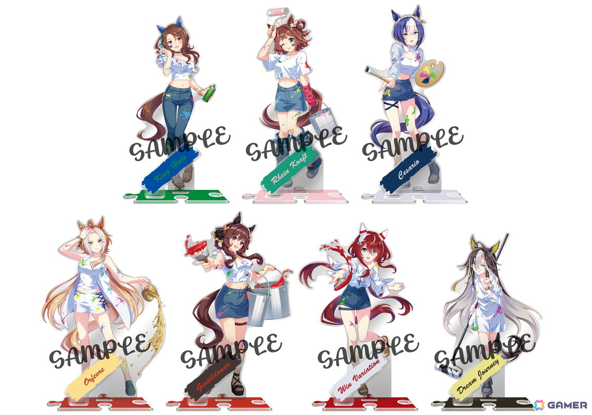 「ウマ娘 プリティーダービー NAMCO Promotion third」が開催!ペインタースタイルの限定描き下ろしイラストを使用したアイテムなどが3月14日より順次登場の画像