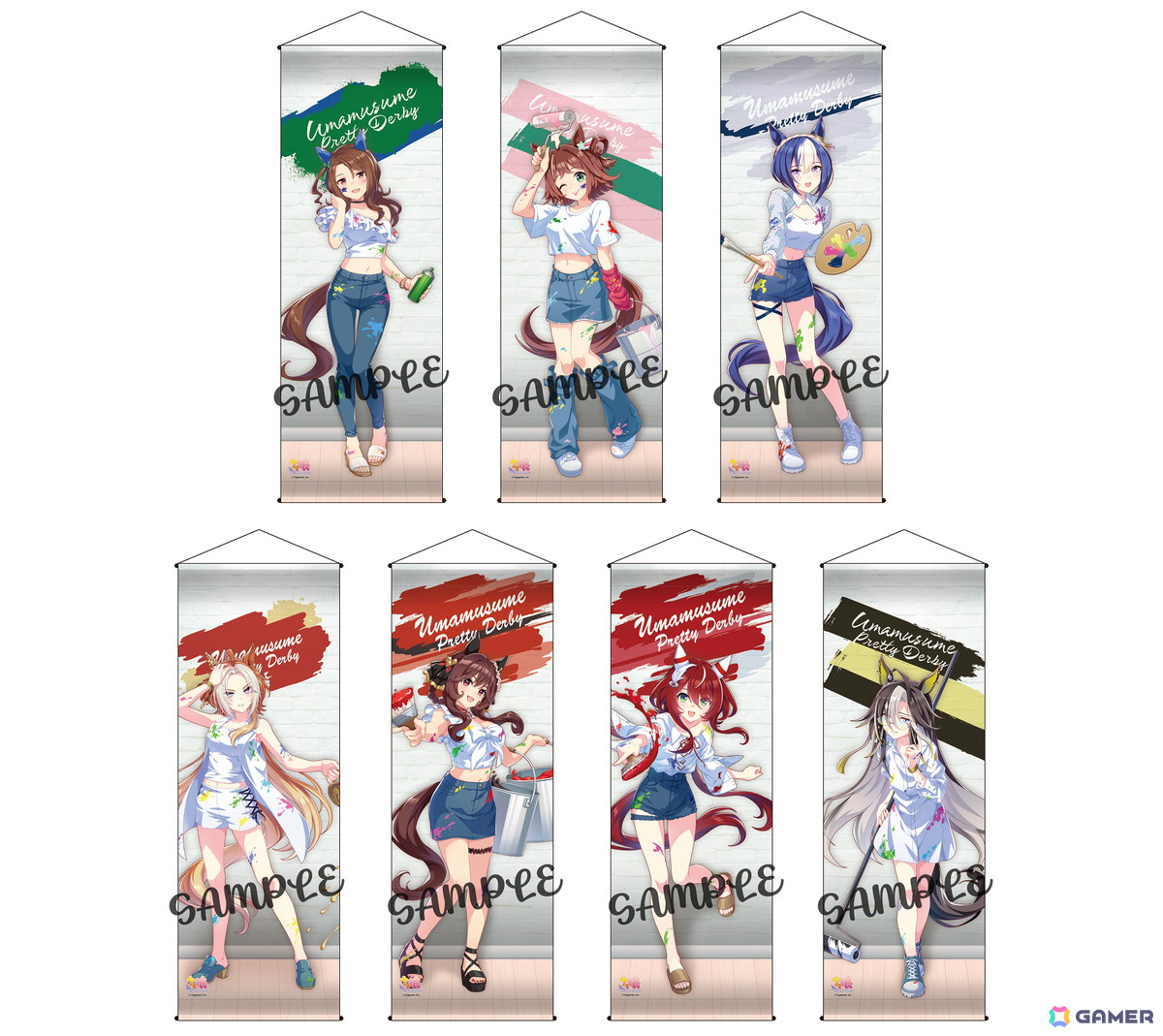 「ウマ娘 プリティーダービー NAMCO Promotion third」が開催!ペインタースタイルの限定描き下ろしイラストを使用したアイテムなどが3月14日より順次登場の画像