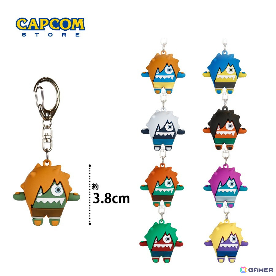 ブランカちゃんが立体マスコットキャラクターに!「ストリートファイター6 ブランカちゃん ラバーマスコットキーホルダー」が全9種で3月5日に発売の画像