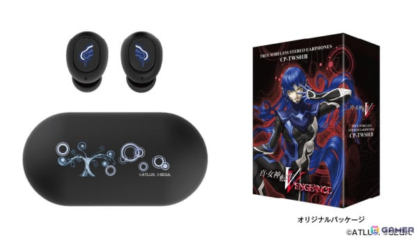 「真・女神転生V Vengeance」に登場するアオガミ（CV：森川智之）の録り下ろし音声を収録したコラボワイヤレスイヤホンが2月26日より受注販売！の画像3