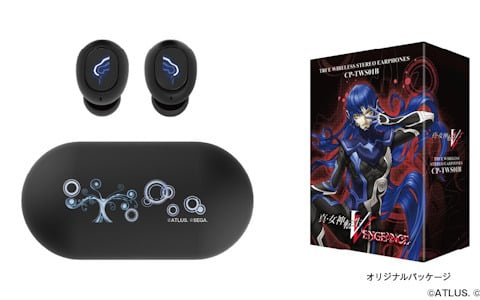 「真・女神転生V Vengeance」に登場するアオガミ（CV：森川智之）の録り下ろし音声を収録したコラボワイヤレスイヤホンが2月26日より受注販売！