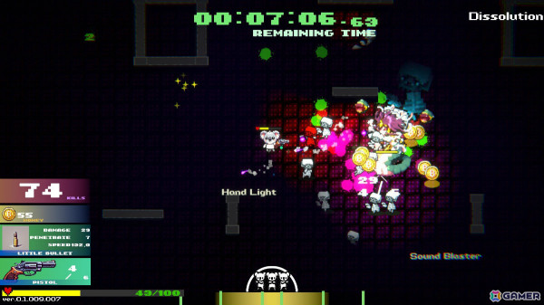 ゾンビであふれる地下ディスコを舞台にしたサバイバー系STG「Dead Beats Survivors」の体験版がSteam Nextフェスにて配信！の画像5
