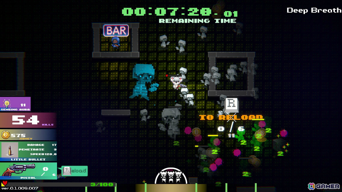 ゾンビであふれる地下ディスコを舞台にしたサバイバー系STG「Dead Beats Survivors」の体験版がSteam Nextフェスにて配信！の画像