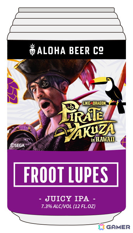「龍が如く8外伝」と「ALOHA BEER」のコラボ第2弾が開催！パッケージ缶「ゴロゴロ覚醒麦酒」の販売がスタートの画像